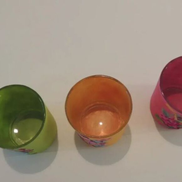 Decoupage Paper and Glass Tea Lights Holders - Picture 3 of 4